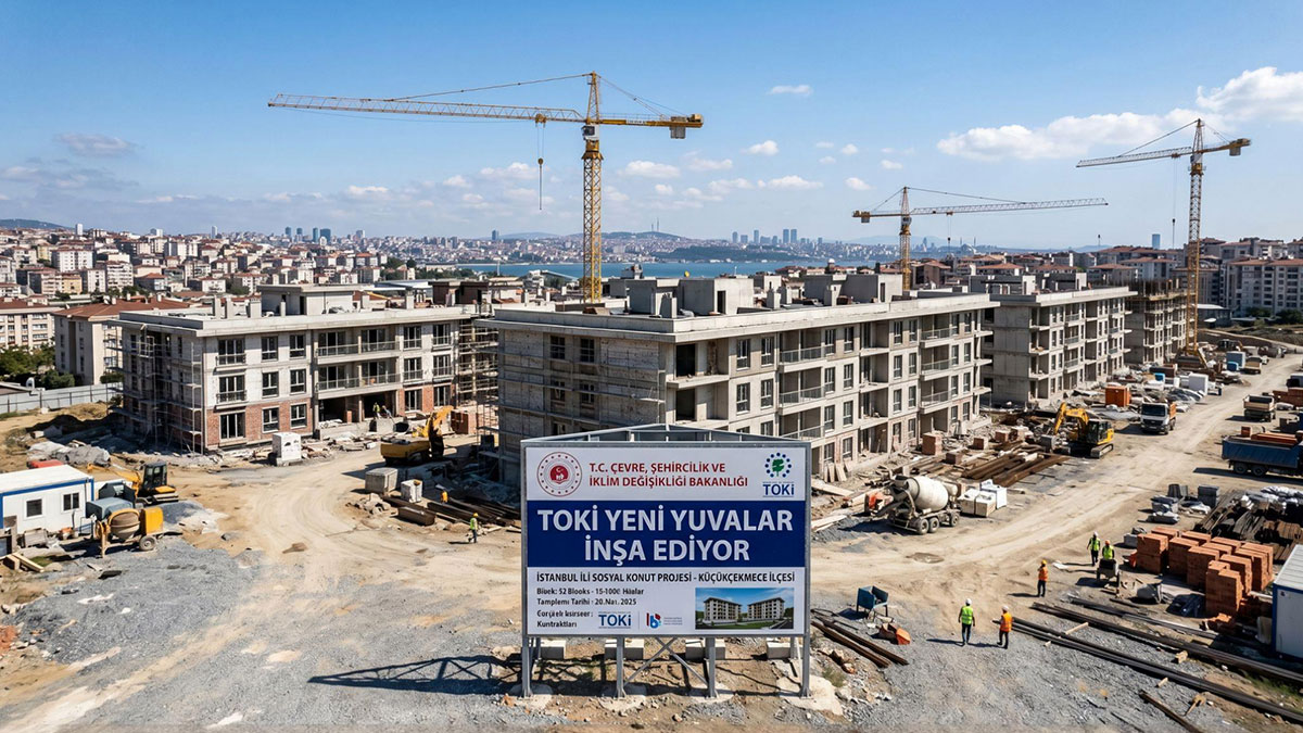 İstanbul'da 100.000 yeni TOKİ konutu için ilçeler netleşti