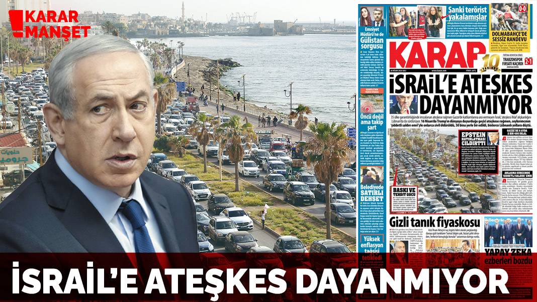 İsrail'e ateşkes dayanmıyor