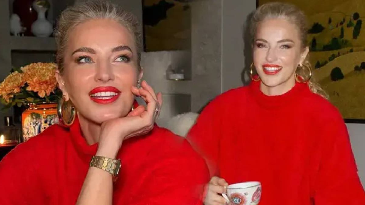 Kırmızılar içinde ateş ediyor! Burcu Esmersoy formuyla tüm dikkatleri üzerinde topladı