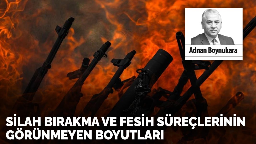 Silah bırakma ve fesih süreçlerinin görünmeyen boyutları