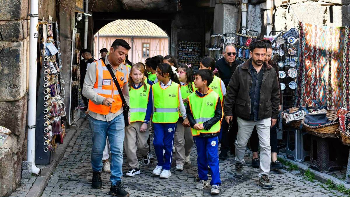 Ankara’da çocuklar kültürel mirası yerinde öğreniyor