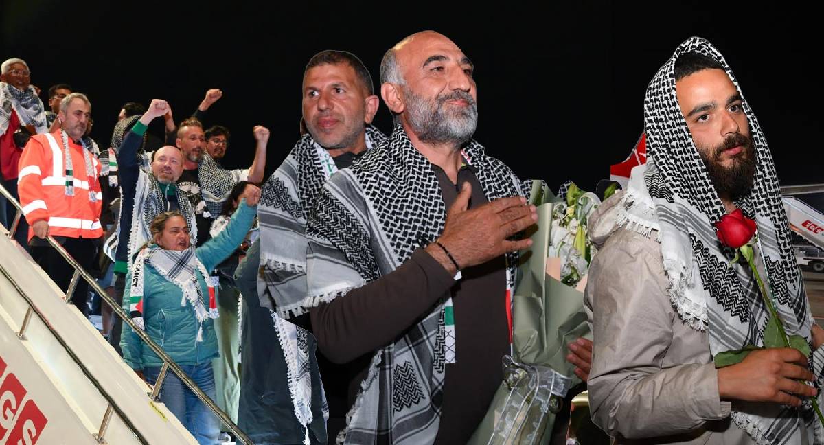 İsrail saldırısında alıkonulmuştu: Sumud Filosu aktivistleri İstanbul'da