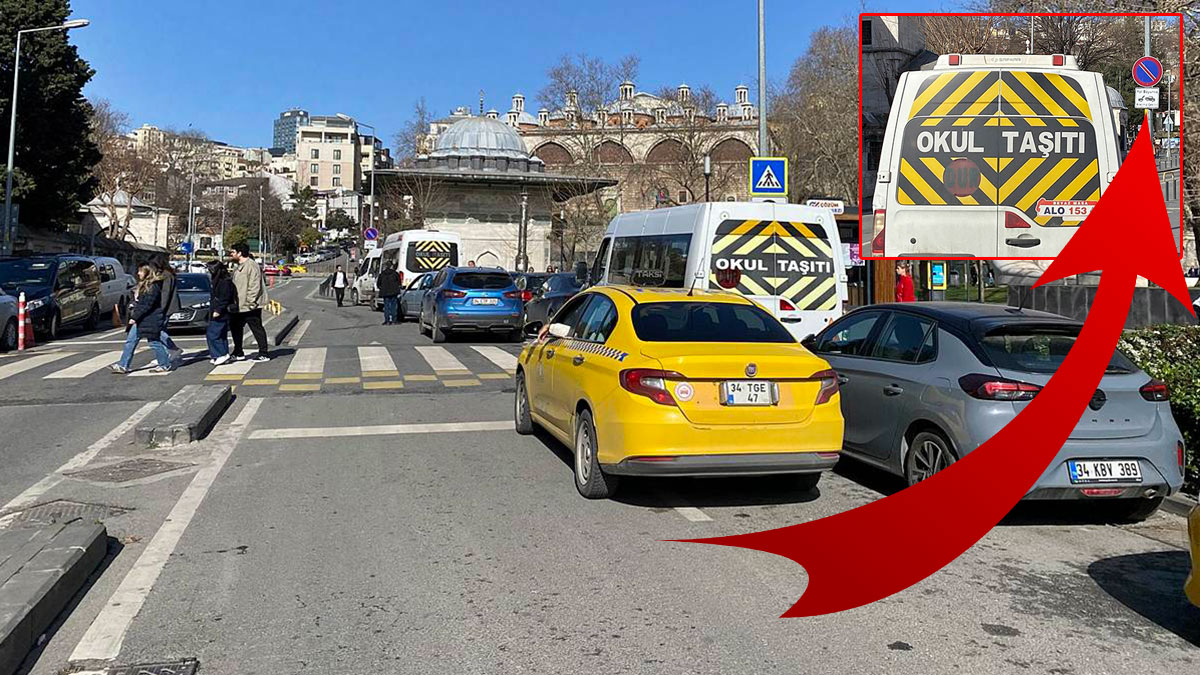 Park yasağı tabelasının önüne çift sıra park eden araçlar 'Pes!' dedirtti