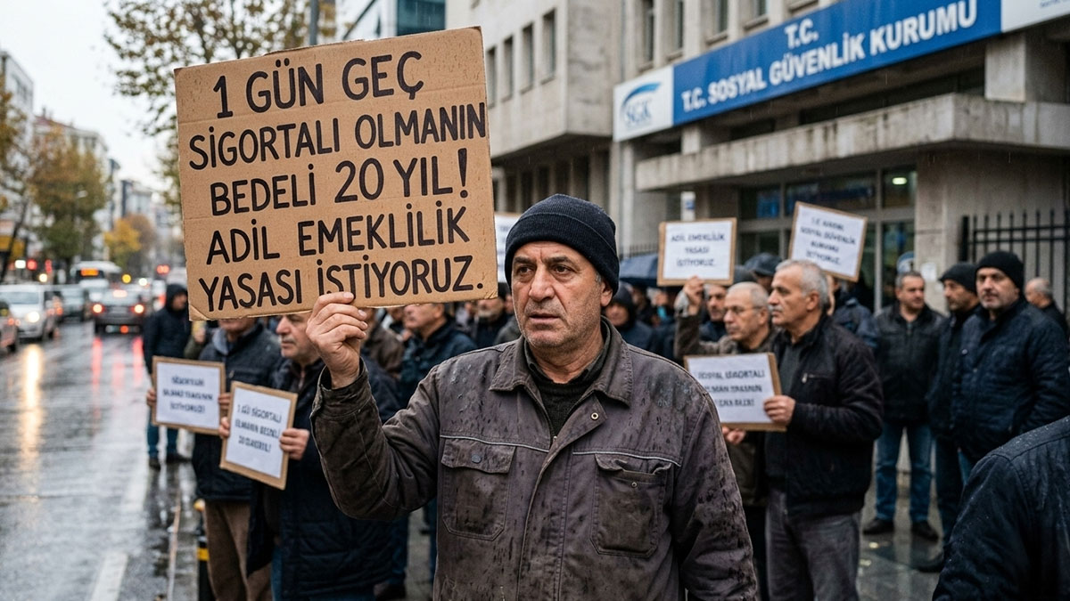 1 gün geç sigortalı olmanın bedeli 20 yıllık mesai
