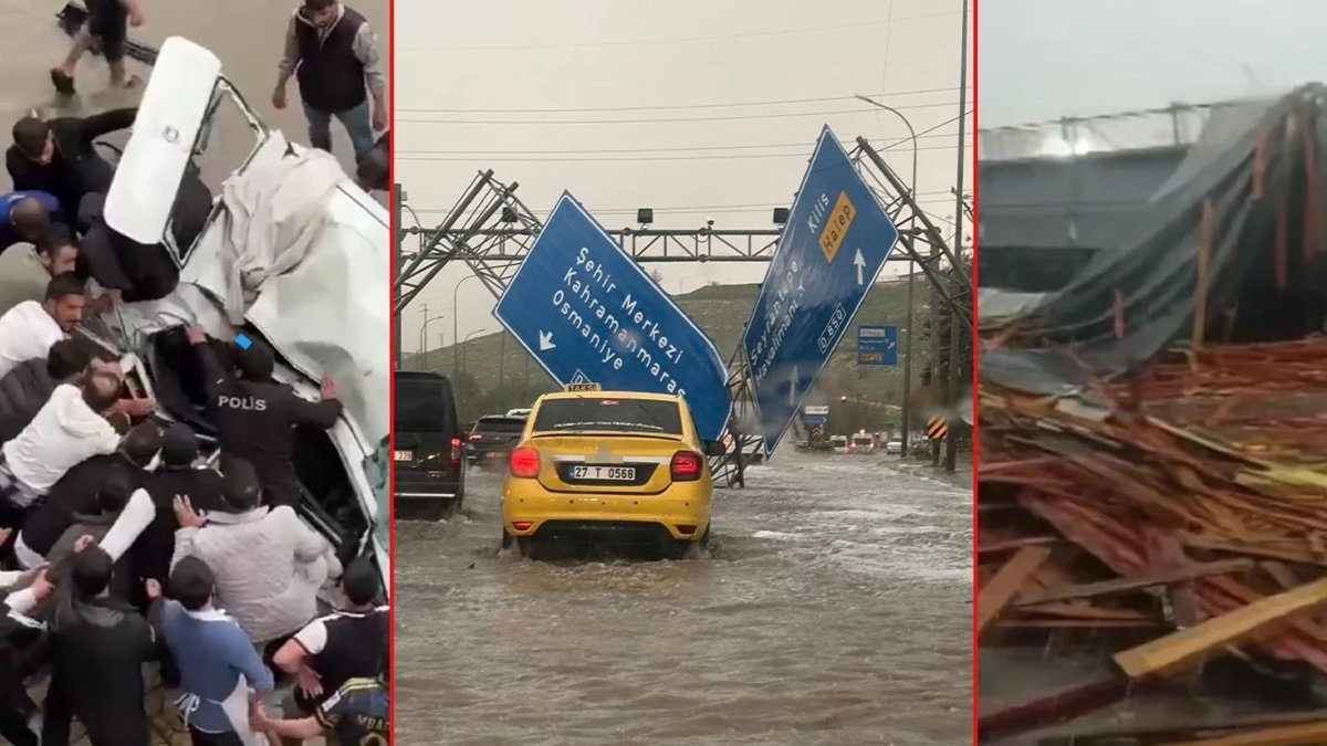Gaziantep ve Şanlıurfa'da 'Süper Hücre' faciası: 1 ölü, 63 yaralı