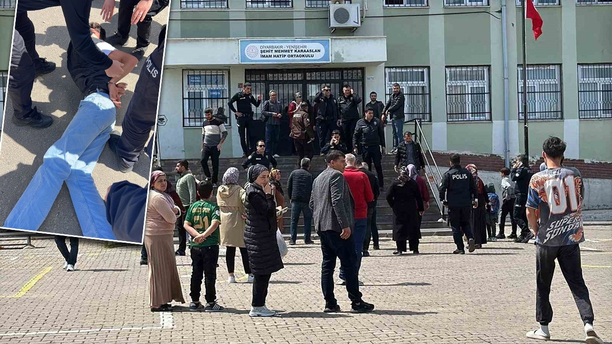 Diyarbakır'da okul önünde silah sesleri: Pompalı tüfekli saldırgan yakalandı