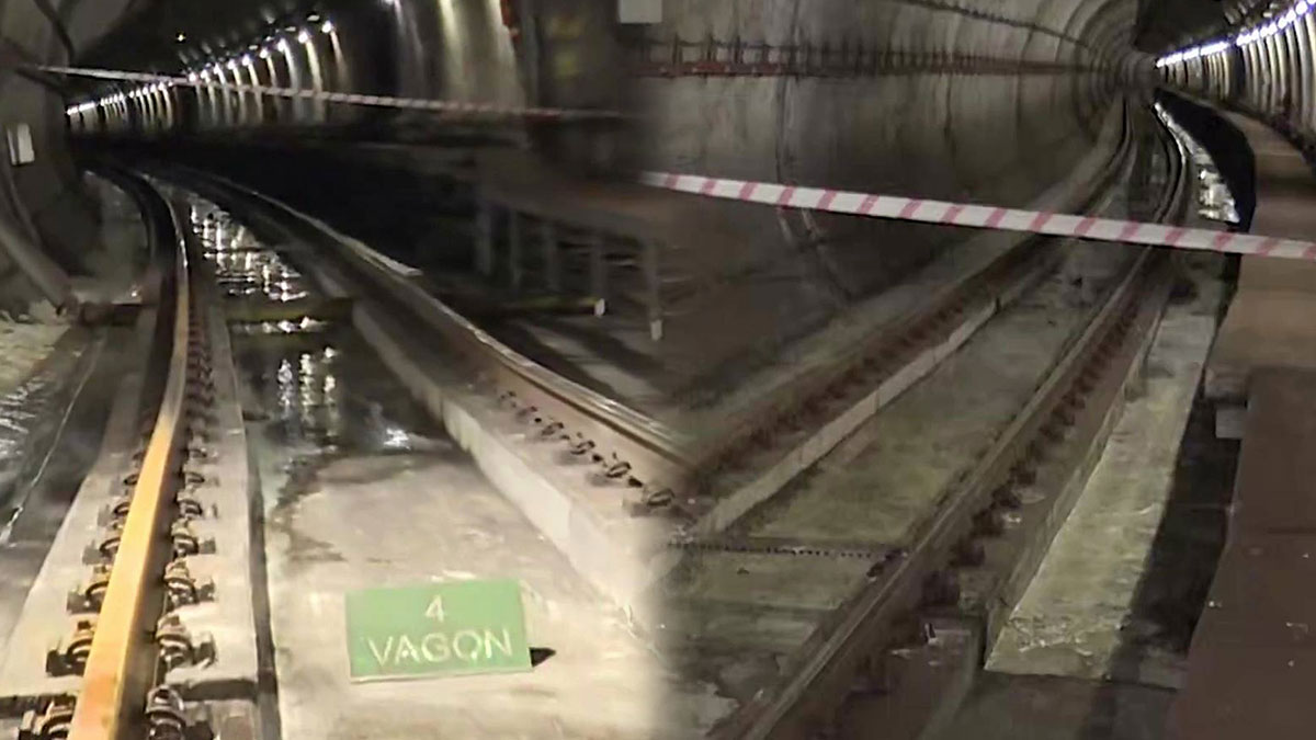 Yeraltı kaynak suları metro hattına sızdı: M7 hattında seferler değişti