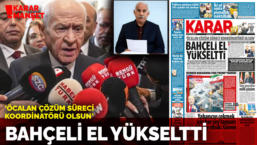 Bahçeli el yükseltti: 'Öcalan çözüm süreci koordinatörü olsun'