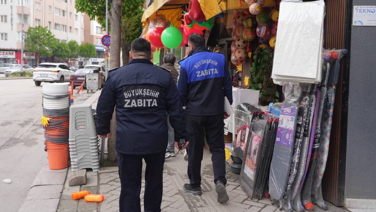 Zabıta ekiplerinden ortak alanlara sıkı denetim