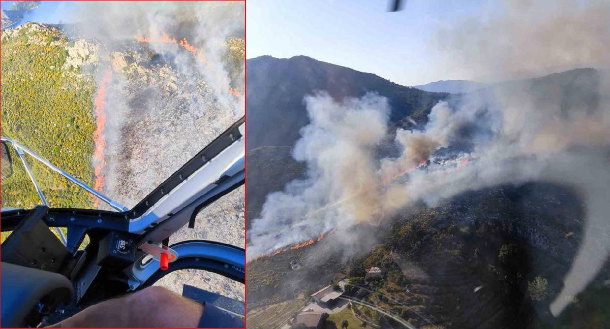Muğla Marmaris'te orman yangını