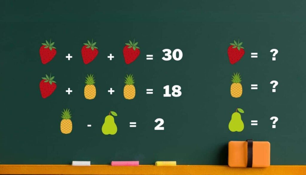 Meyvenin değerini 40 saniyeden kısa sürede bulabilecek kadar zeki misiniz?