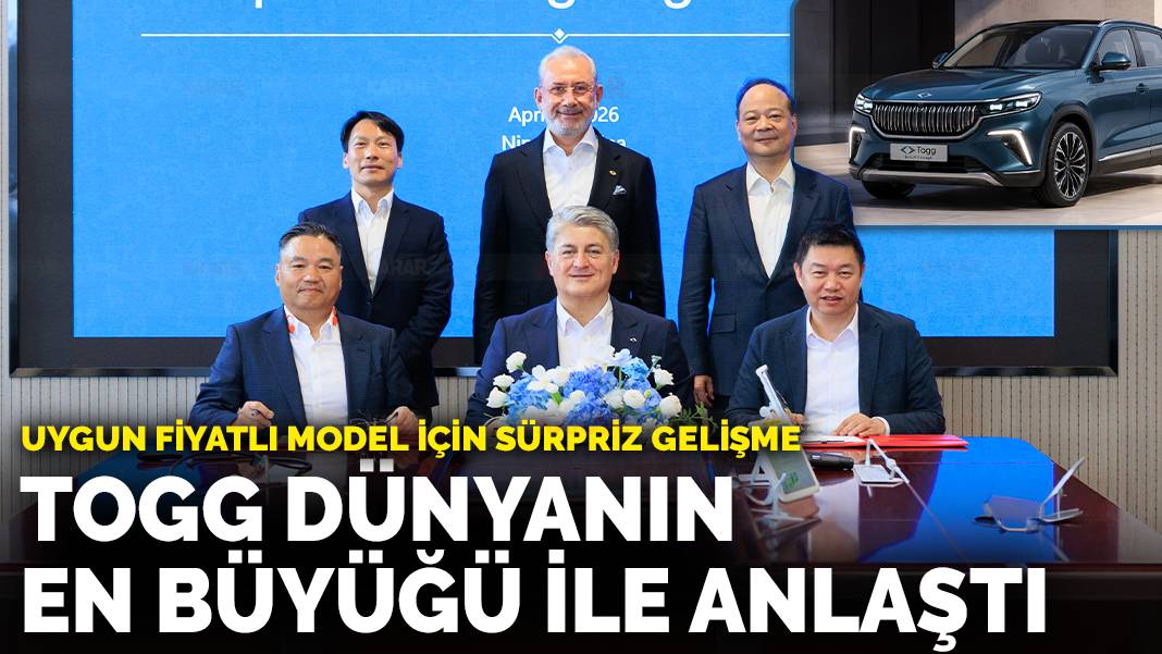 Uygun fiyatlı model için sürpriz gelişme: Togg dünyanın en büyüğüyle anlaştı
