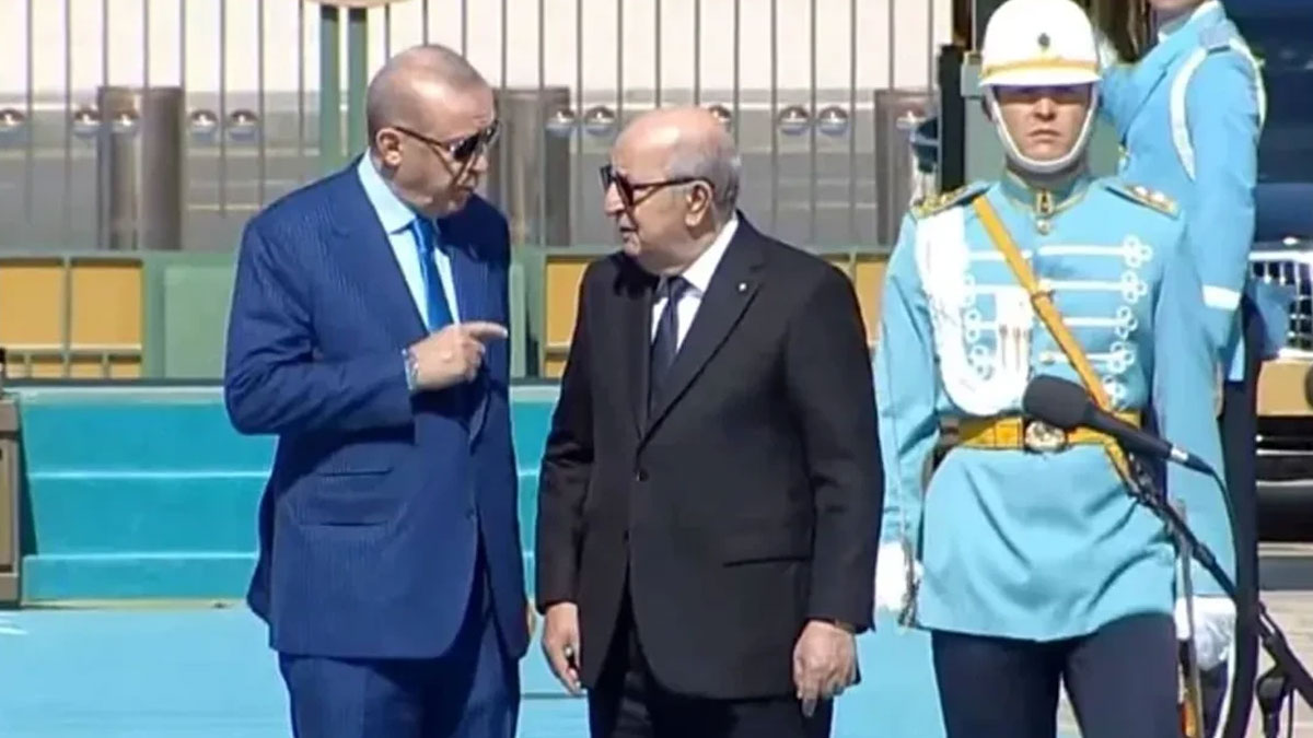 Cumhurbaşkanı Erdoğan, Cezayir Lideri Tebbun'u kabul etti