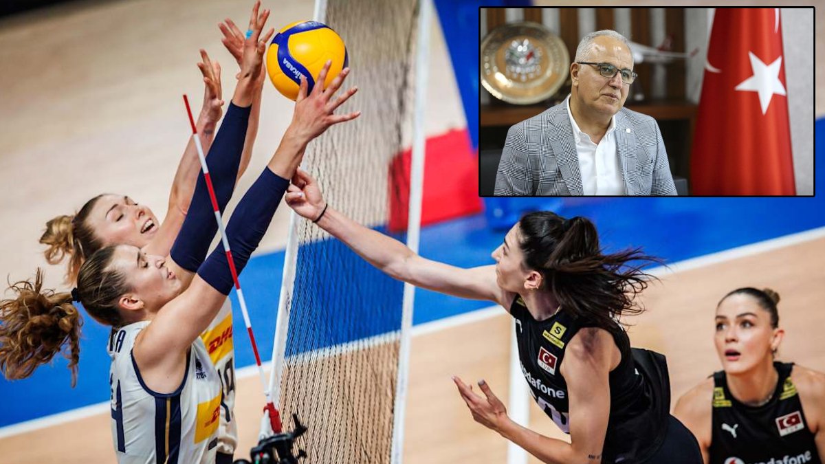 Voleybolda İtalyanların Türkiye hazımsızlığına TVF Başkanı Üstündağ'dan sert cevap: O zaman oyuncularınızı ülkemize göndermeyin