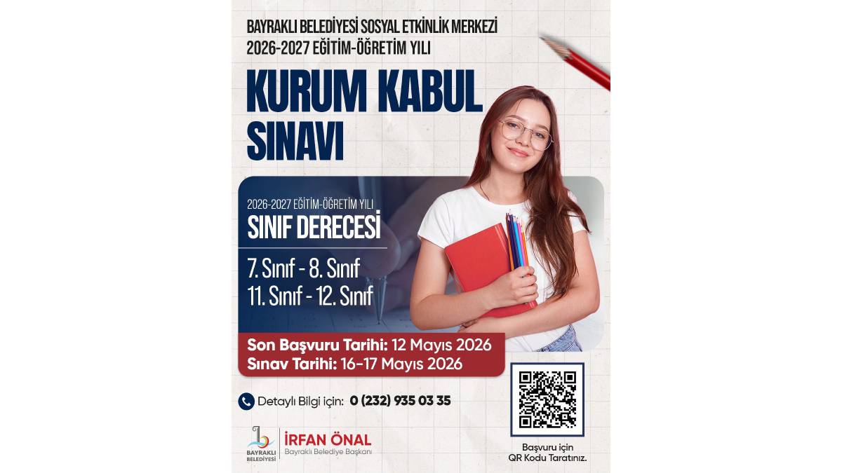 Bayraklı Belediyesinden öğrencilere ücretsiz eğitim desteği