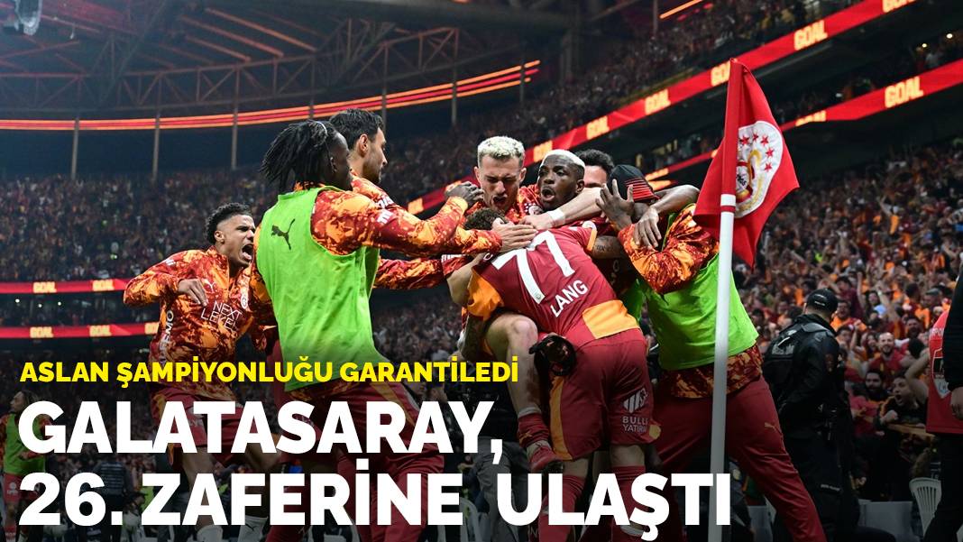 Galatasaray, 26. şampiyonluk için sahada-canlı anlatım