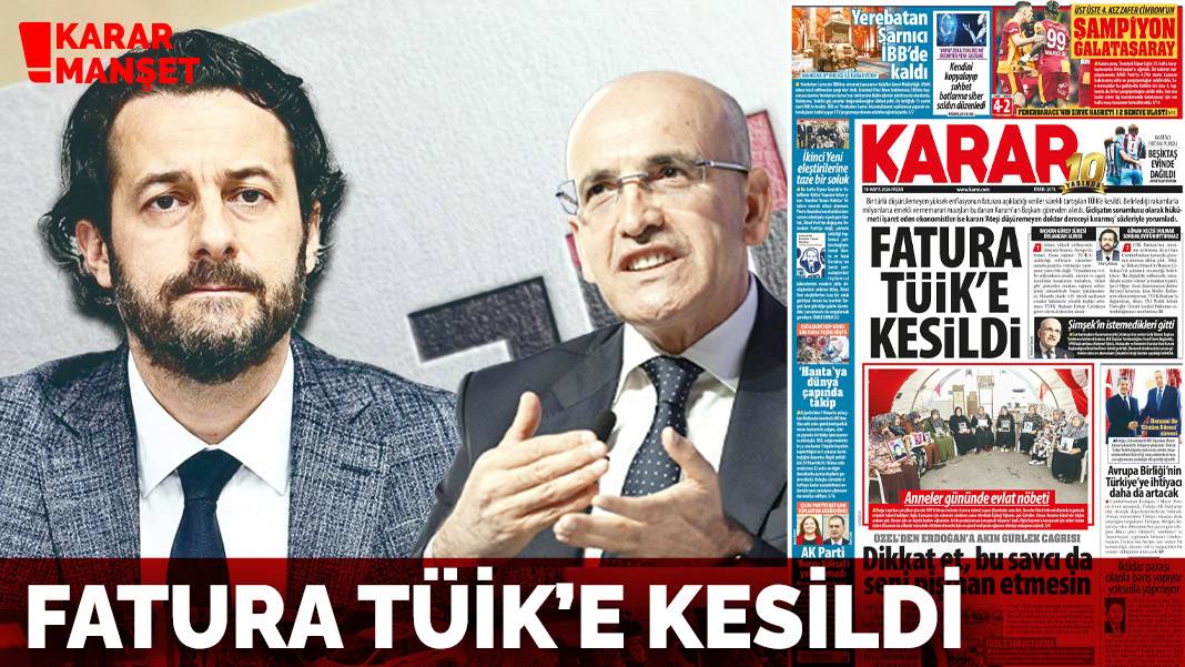 Fatura TÜİK'e kesildi