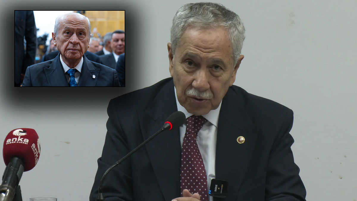 Arınç isim vermeden Bahçeli'yi eleştirdi: Apo'ya statü peşinde koşanlar önce KHK'yı halletsin