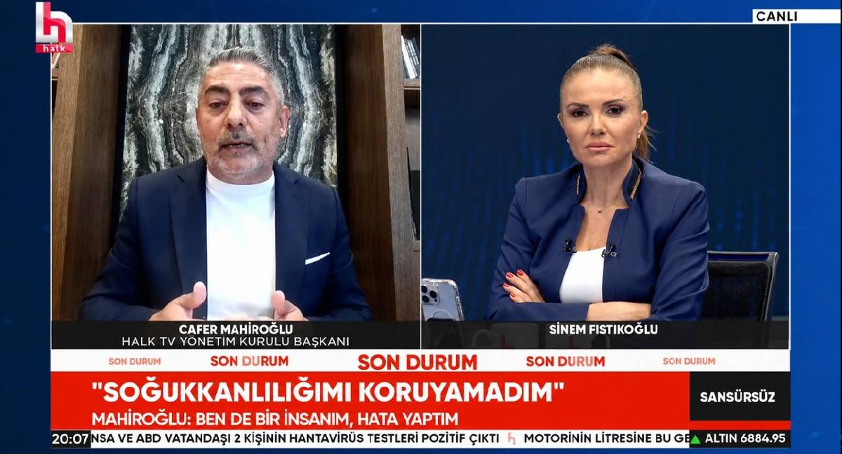 Halk TV’de ayrılık krizi büyüdü: Cafer Mahiroğlu canlı yayında özür diledi