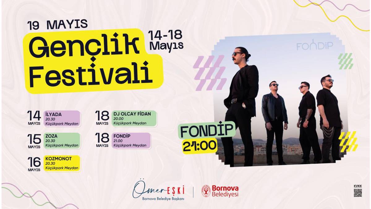 Bornova’da Gençlik Haftası sahnesi yerel sanatçılara emanet
