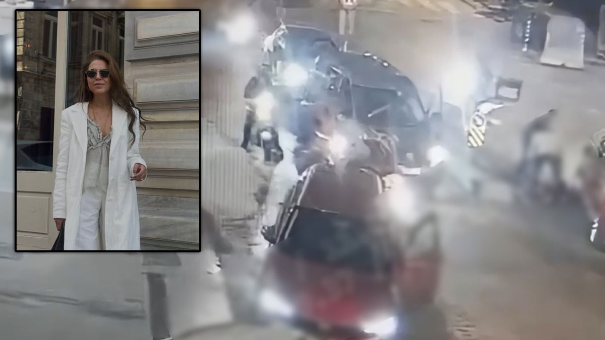 Yolun karşısına geçmeye çalışan iş insanına otomobil çarptı: O anlar kamerada