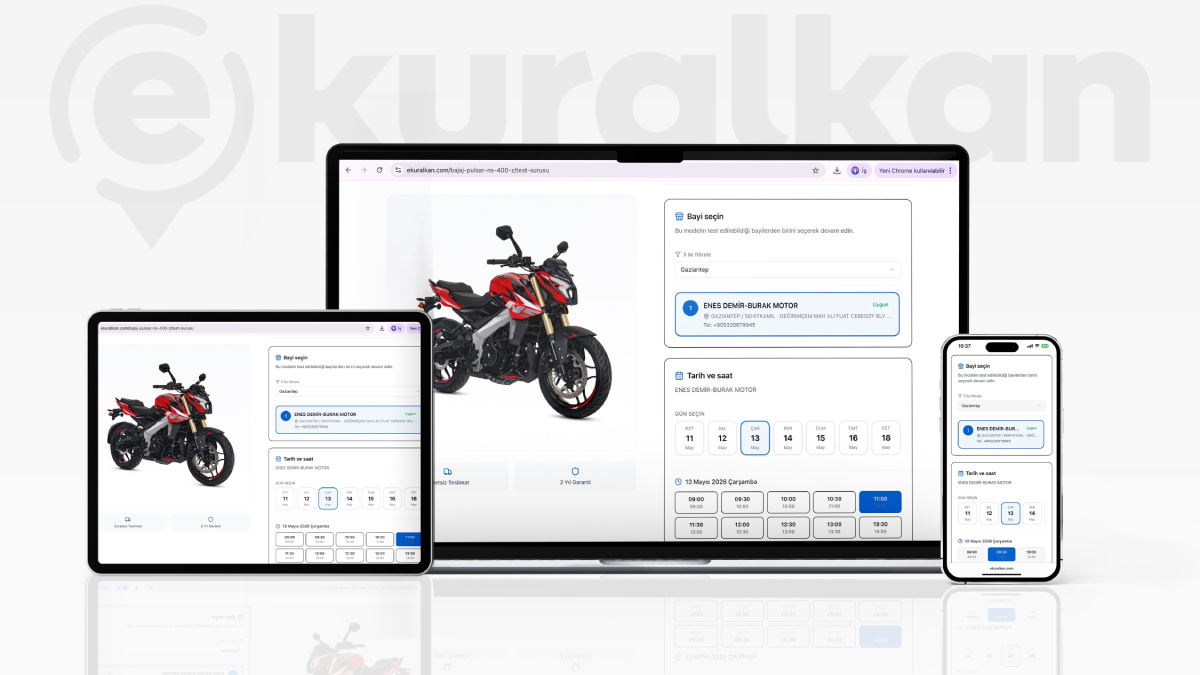 Motosikletlerde test sürüşü randevuları dijitale taşındı