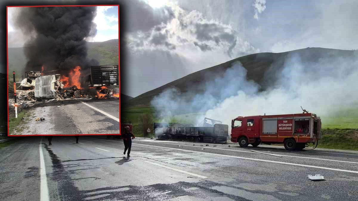 Bitlis'te feci kaza! Kafa kafaya çarpışan tır şoförleri öldü