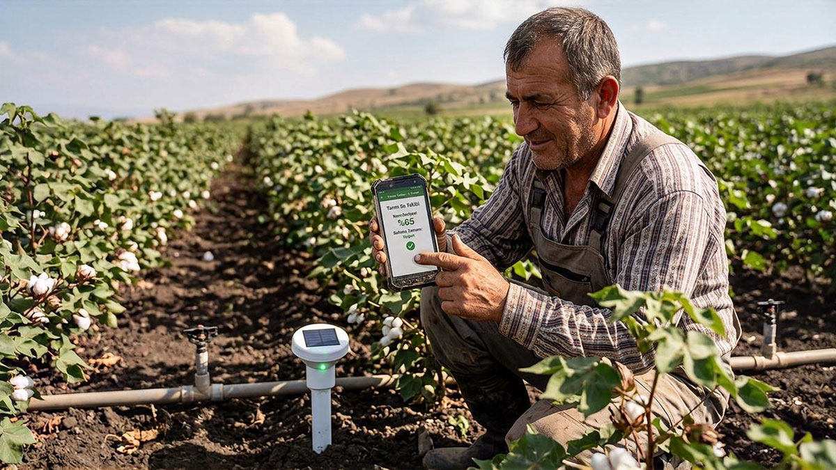 Tarımda çiftçinin enerji maliyetini düşüren akıllı sensörler, cep telefonlarına entegre edildi