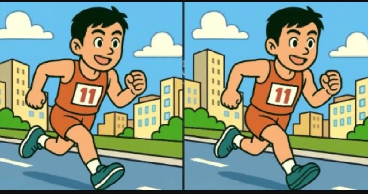 Sadece dikkatli gözler görebiliyor! Koşucu testinde 3 farkı 12 saniyede bulabilecek misiniz?