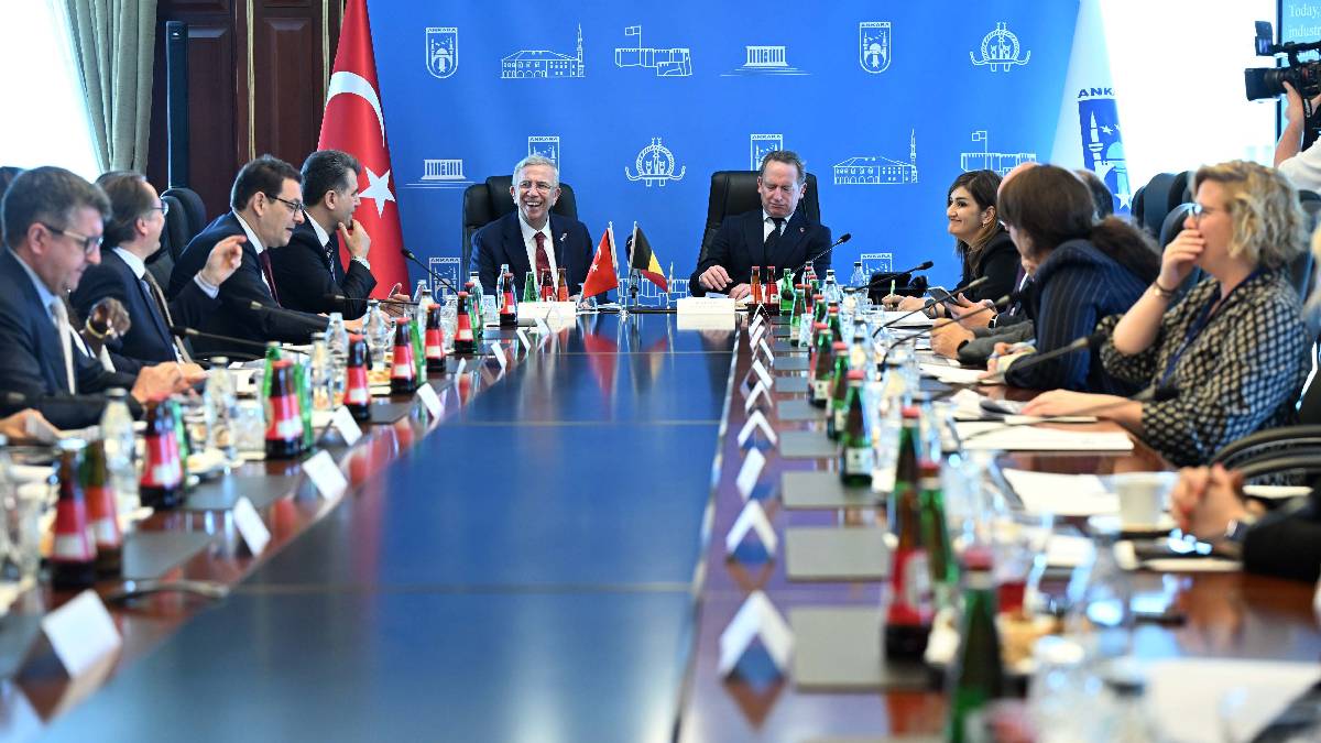 Brüksel Heyetinden ABB Başkanı Mansur Yavaş’a ziyaret