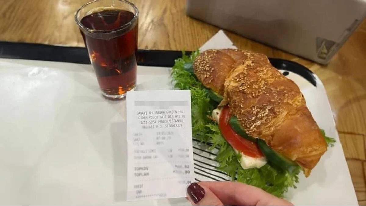 Çay ve sandviçe 735 TL ödedi! Fahiş hesap sosyal medyada yankı uyandırdı