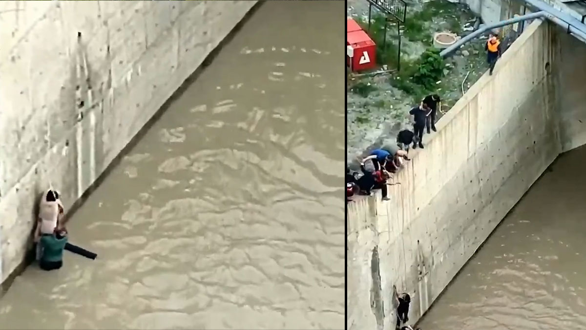 Nefes kesen kurtarma operasyonu: 10 metrelik duvardan sulara atlayıp küçük kızı hayata bağladı
