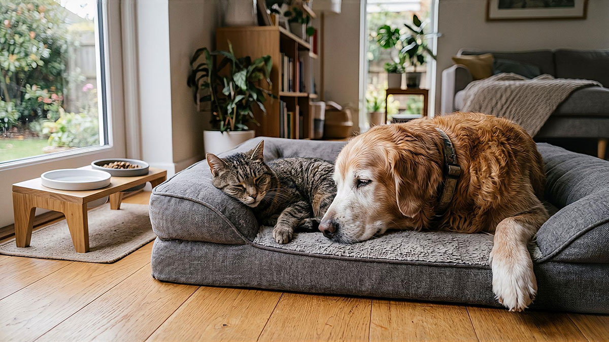 Yaşlı kedi ve köpeklerin konforunu artıracak ev içi düzenlemeler