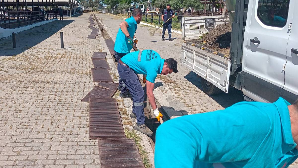 Efeler Belediyesinden Çeştepe Hayvan Pazarı’nda bayram mesaisi