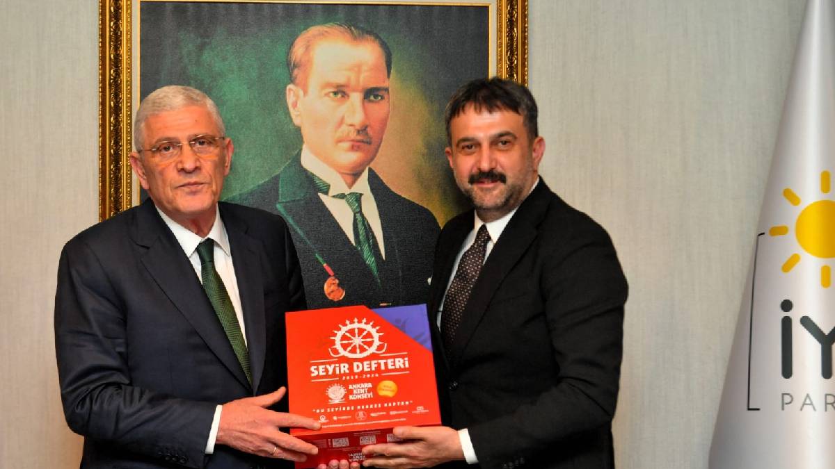 AKK Başkanı Halil İbrahim Yılmaz İyi Parti Genel Başkanı Müsavat Dervişoğlu’nu ziyaret etti