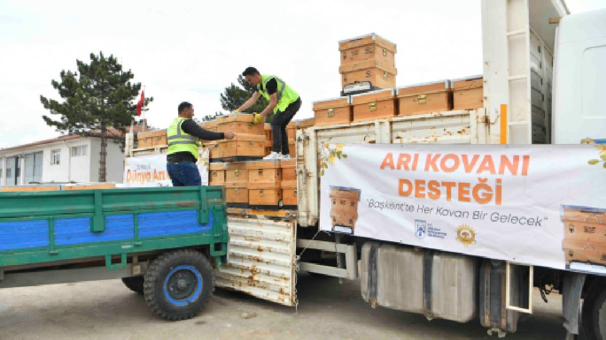 Ankara Büyükşehir’den üreticilere destek: Yüzde 50 hibeli 5 bin adet arı kovanı dağıtıldı