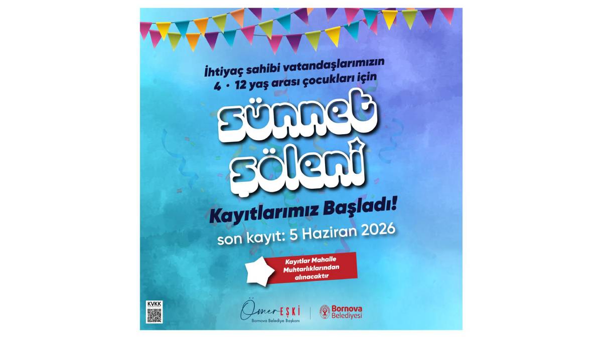 Sünnet şöleni için kayıtlar başladı!