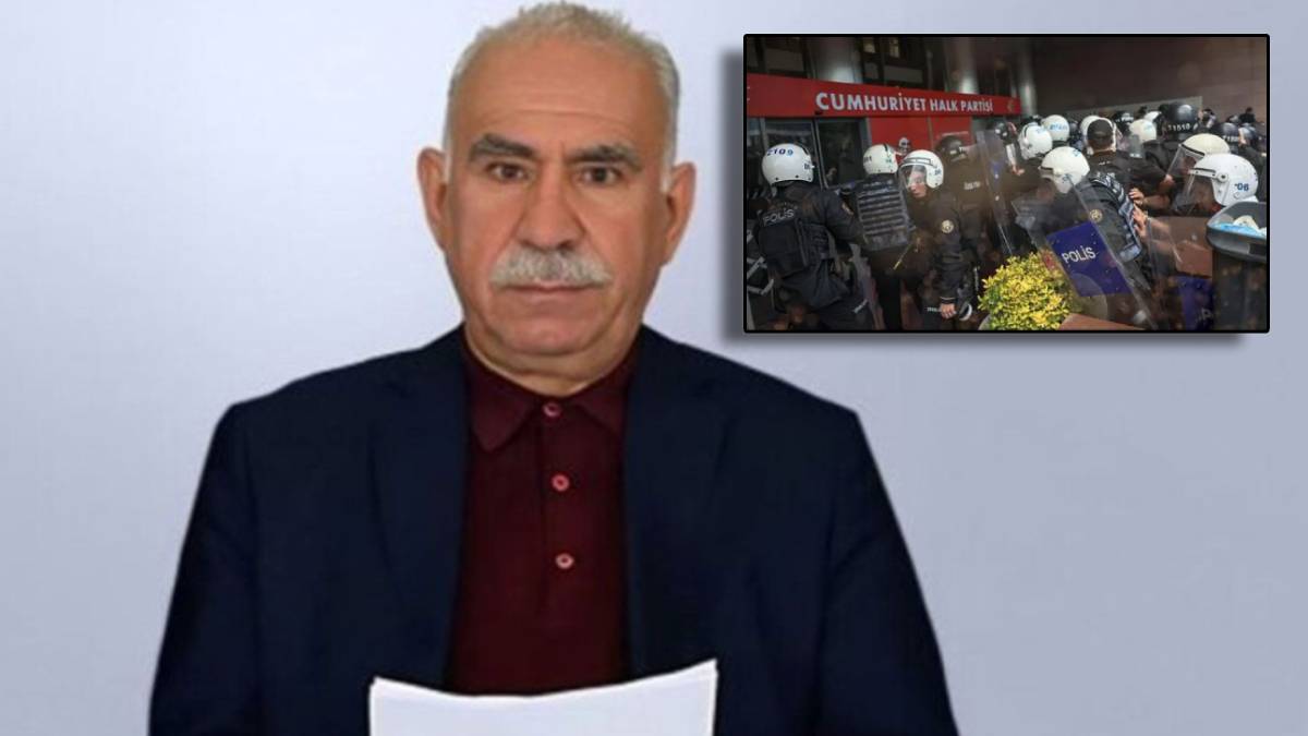 Öcalan’dan CHP'ye yönelik müdahaleye tepki: Demokraside bir partinin genel merkezine kapısını kırarak girmek olmaz