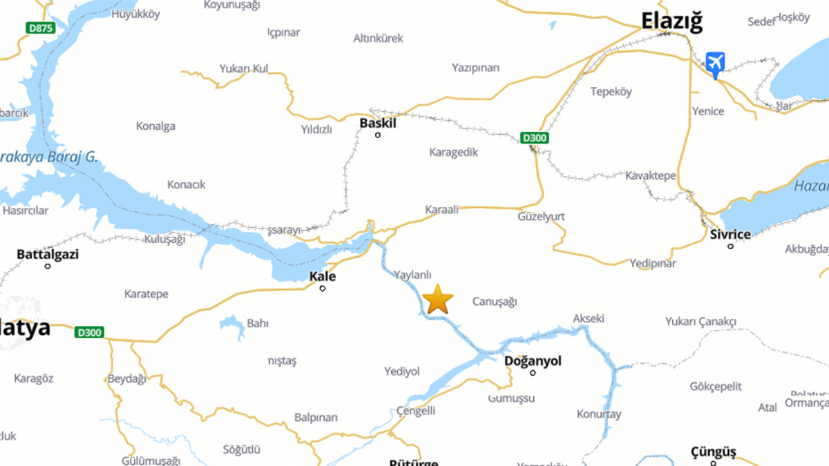 Elazığ'da korkutan deprem