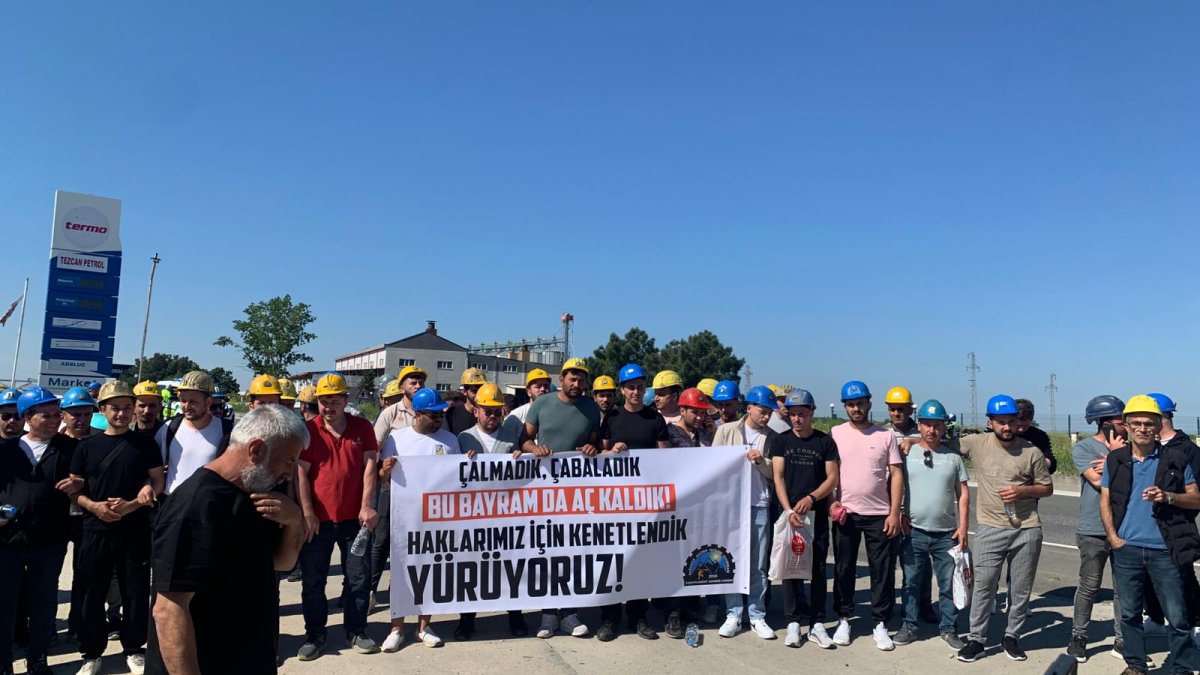 Özşen Madencilik işçileri: Üç aydır maaş alamıyoruz, çocuklarımıza bayramlık alamıyoruz
