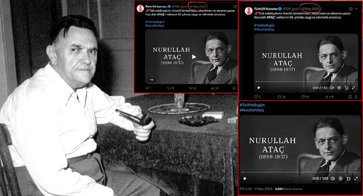 TDK’nın Nurullah Ataç anmasında akıl almaz hata: 3 yıldır Ataç diye T.S. Eliot'u anıyorlar