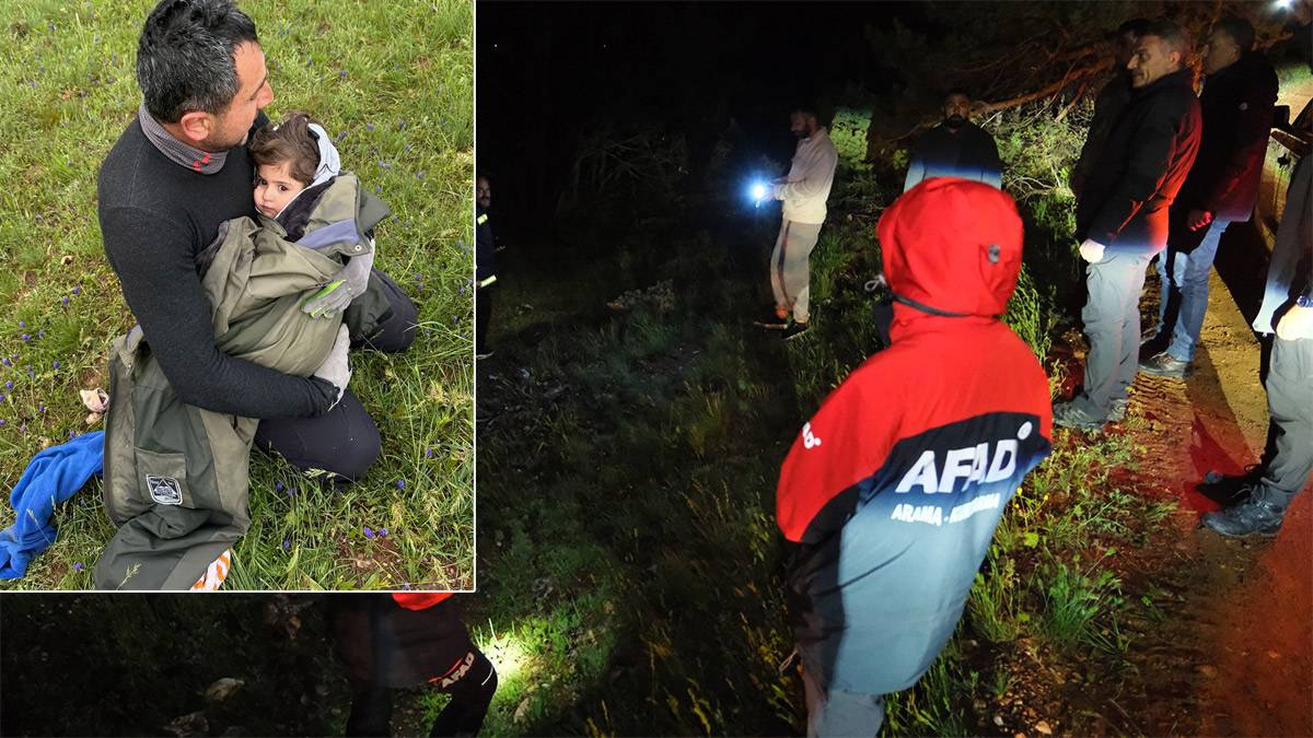 Saatlerdir aranan 3 yaşındaki Aybüke’den sevindiren haber: 2 kilometre uzakta uyurken bulundu