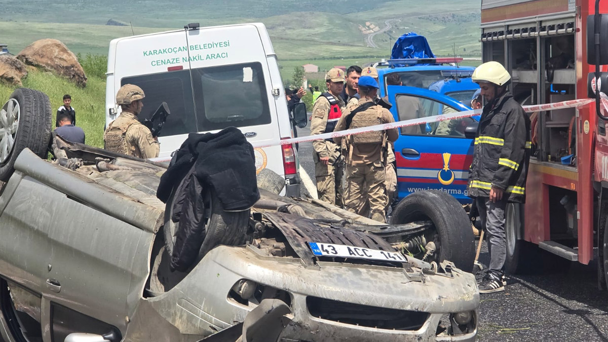 Elazığ'da feci kaza! Takla atan otomobilde sürücü hayatını kaybetti