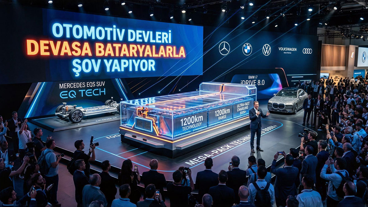 Otomotiv devleri devasa bataryalarla şov yapıyor