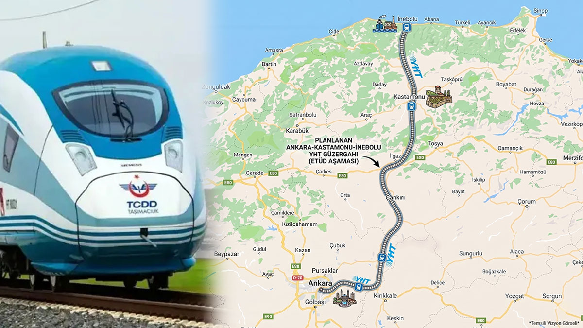 İstiklal Yolu, demiryoluna dönüşüyor: Ankara-İnebolu tren hattı raftan indirildi
