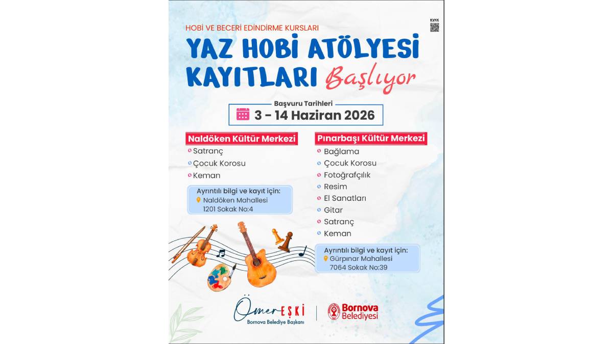 Hobi atölyelerinde kayıt dönemi başlıyor!