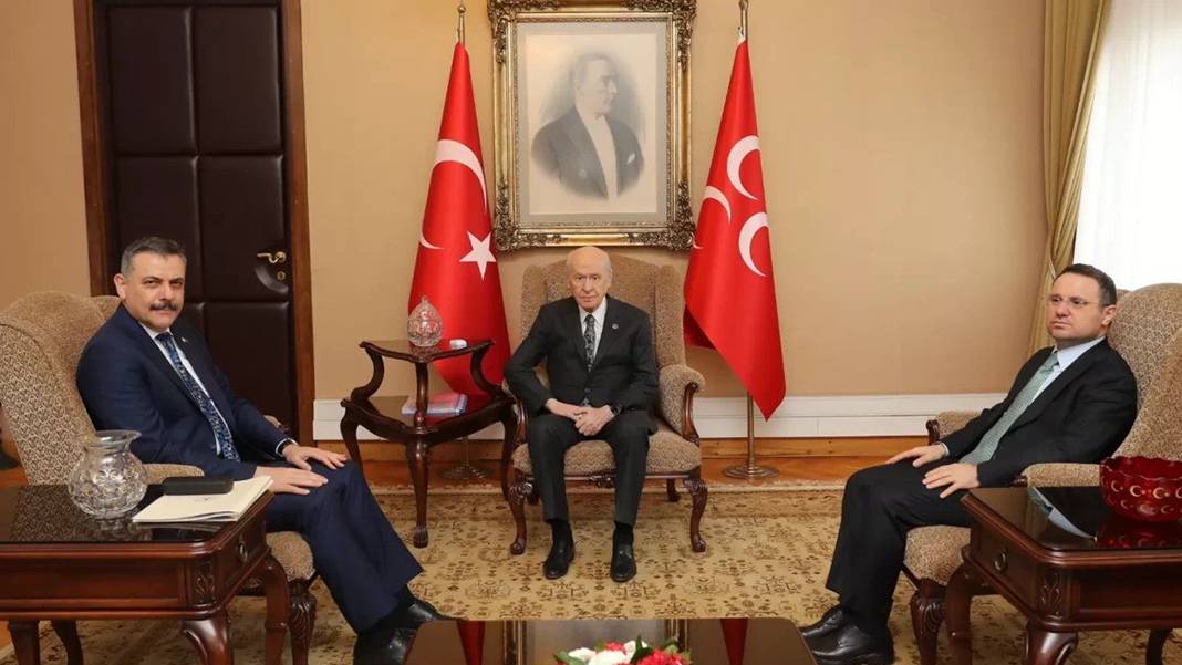 Çiftçi ve Gürlek, Bahçeli'yi ziyaret etti