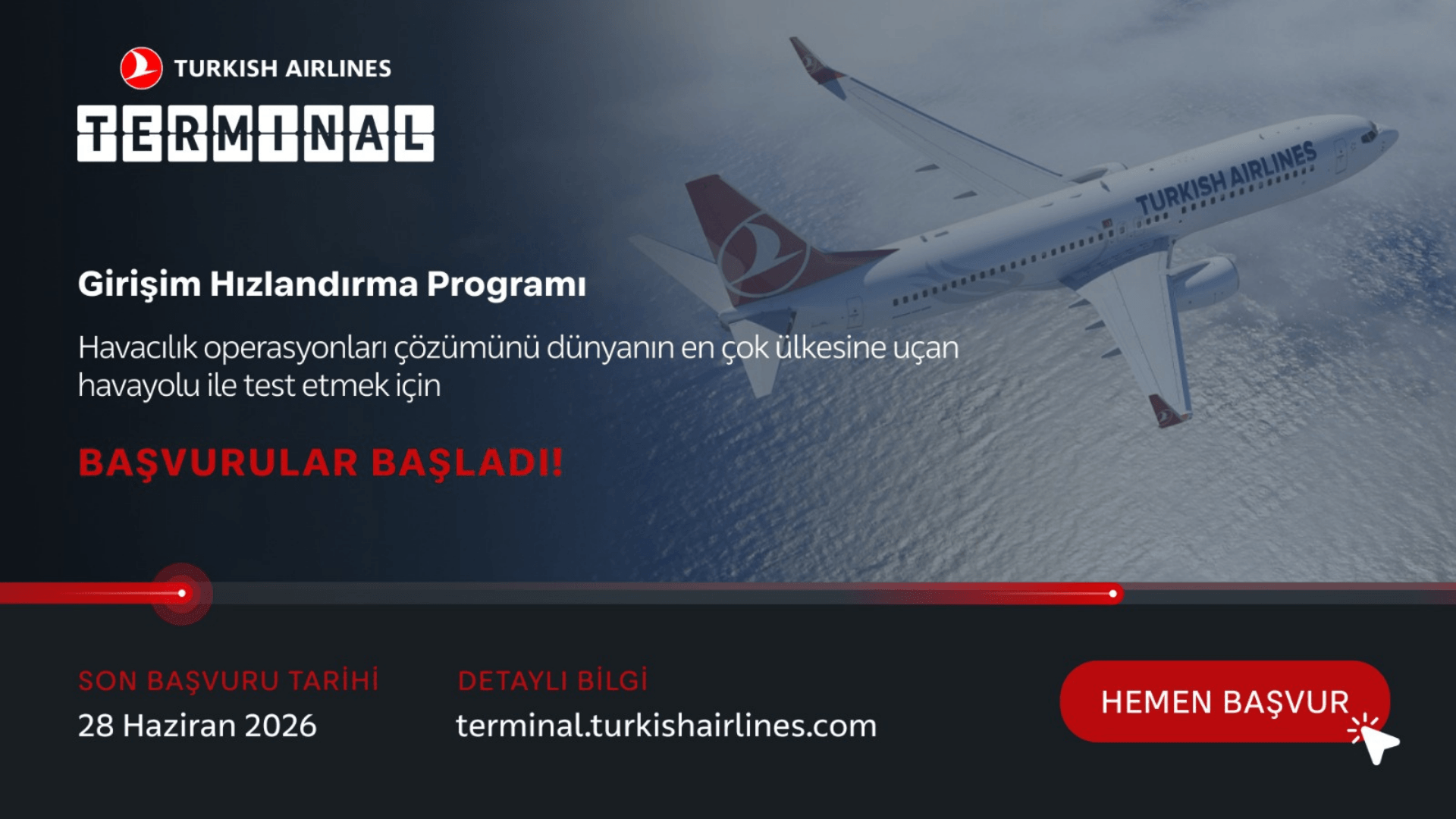 Türk Hava Yolları'nın Girişim Hızlandırma Programı için 2026 başvuruları başladı