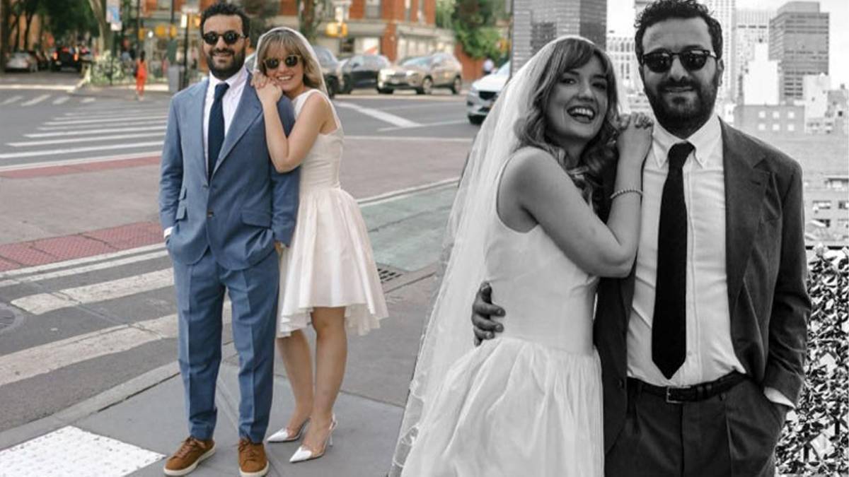 Hasan Can Kaya ve Duygu Karabaş New York'taki Türkevi'nde sessiz sedasız dünya evine girdi