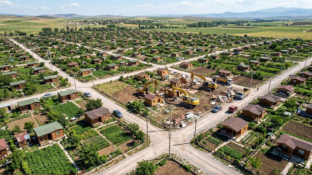 İmar affı bekleyenlere şok: Hobi bahçesi evlerini yıkılıyor